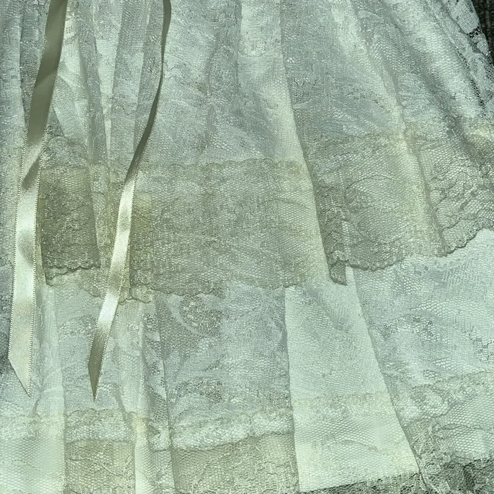 SHEIN Lace Patchwork Mini Skirt